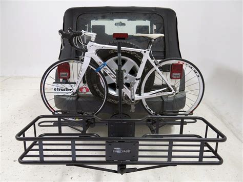 cargo carrier and bike rack hitch combo